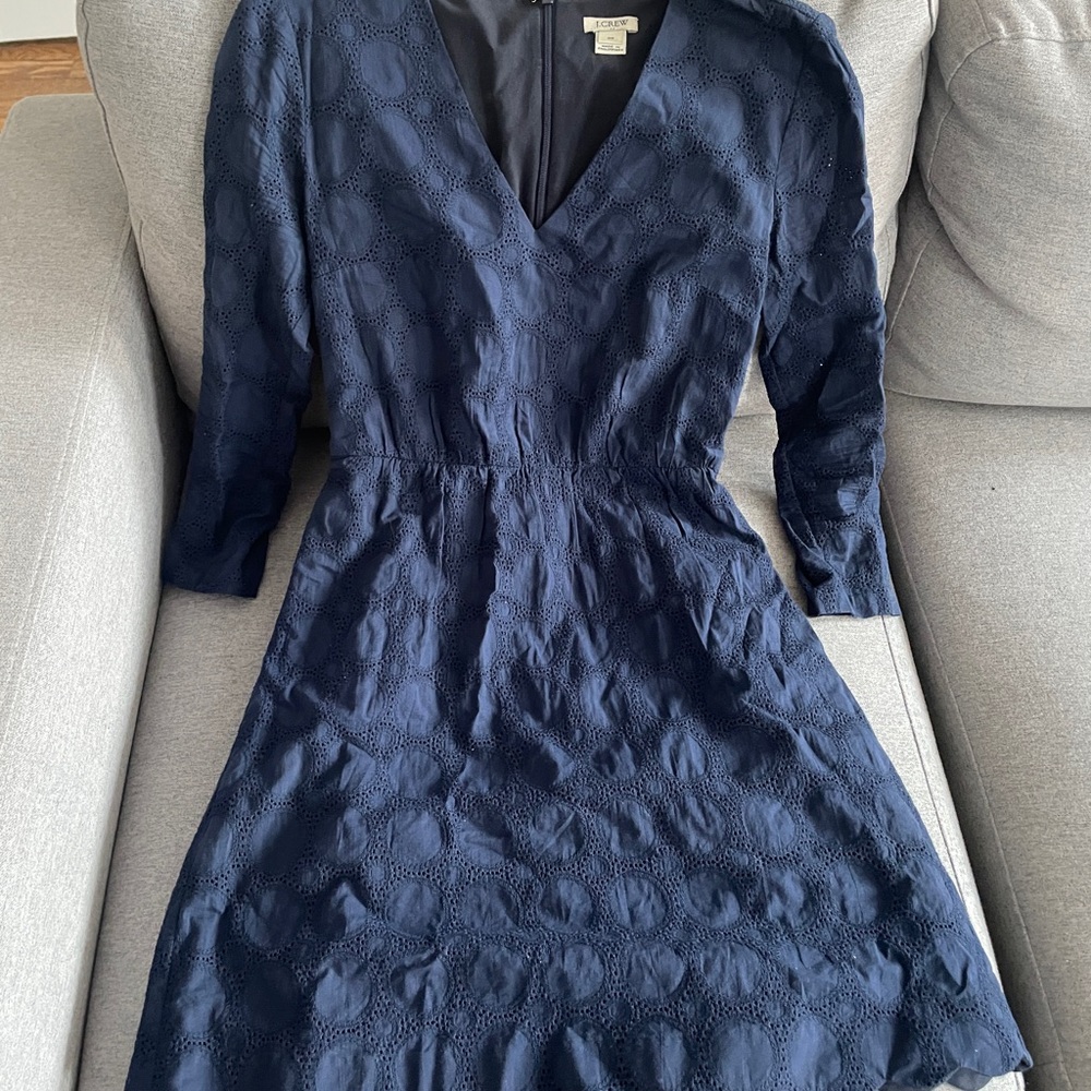 J Crew Navy Blue Dress